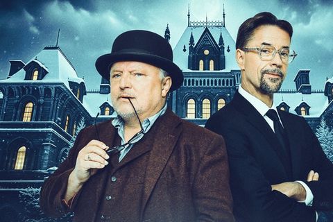 "Tödliches Spiel - Das Live-Krimi-Dinner":  Axel Prahl (l.) und Jan Josef Liefers sind die Krimi-Masterminds.