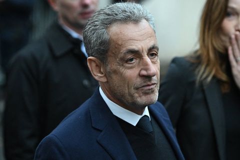 Nicolas Sarkozy am Tag seines Haftantritts.