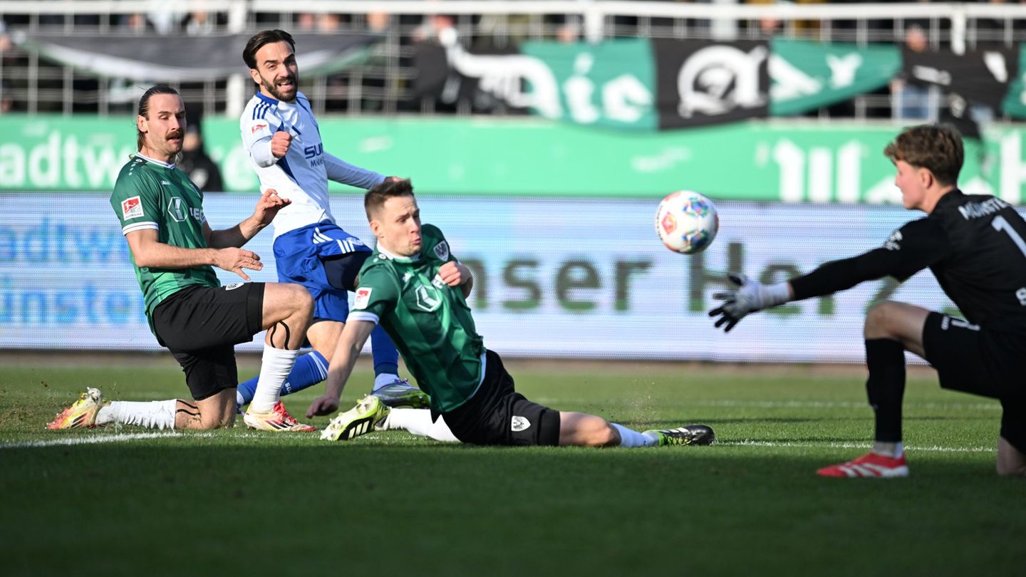 Münster und Schalke lieferten sich ein spannendes Spiel. Foto: Fabian Strauch/dpa