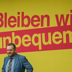 Sachsens FDP-Chef Matthias Schniebel: "Echte liberale Ideen, die kommen nur von uns." Foto: Heiko Rebsch/dpa
