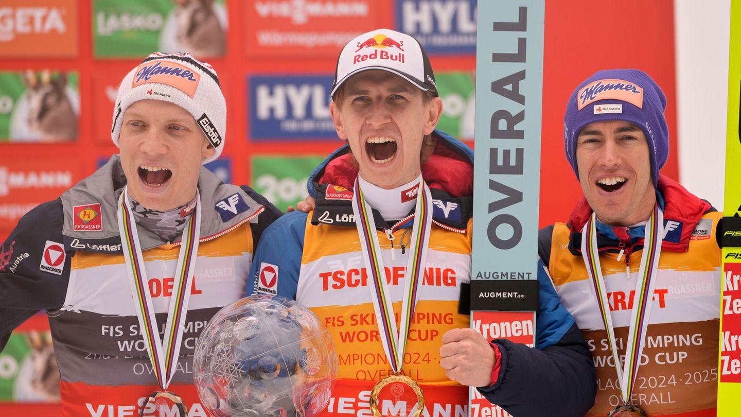Österreichs Trio ist zum Weltcup-Auftakt vorne. (Archivbild) Foto: Darko Bandic/AP/dpa