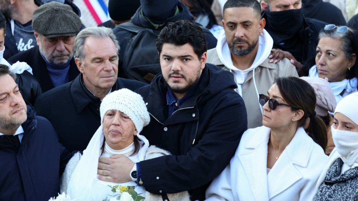 Angehörige des Opfers in Marseille