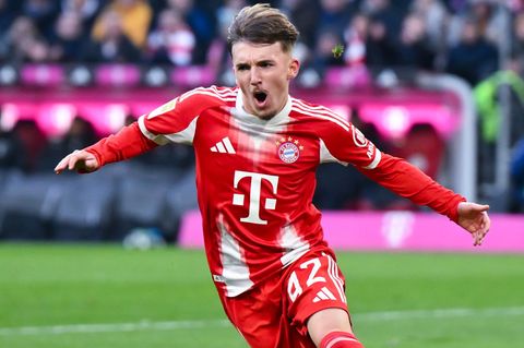 Der Jüngste geht voran: Lennart Karl jubelt nach seinem Tor zum 1:2. Foto: Sven Hoppe/dpa