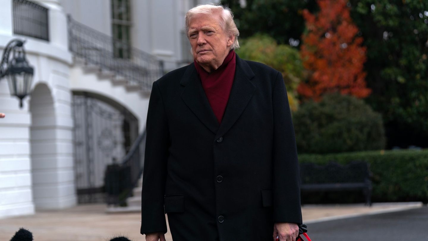 US-Präsident Donald Trump vor dem Weißen Haus