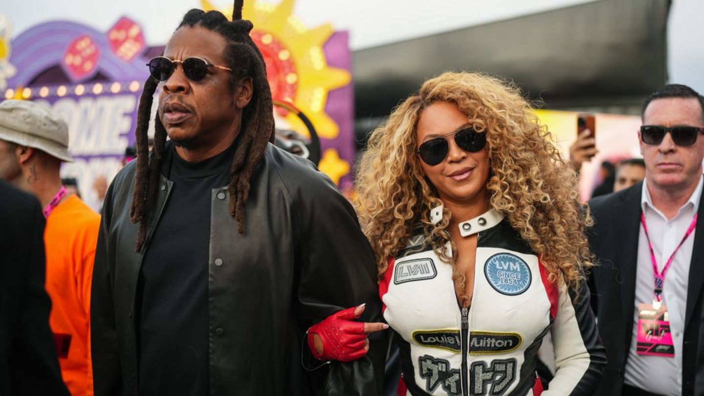 Jay-Z und Beyoncé beim F1 Grand Prix von Las Vegas.