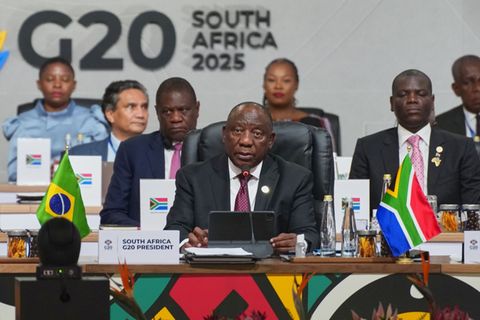 Trotz des US-Boykotts kann der südafrikanische Präsident Cyril Ramaphosa beim G20-Gipfel in Johannesburg punkten. Foto: Misper A