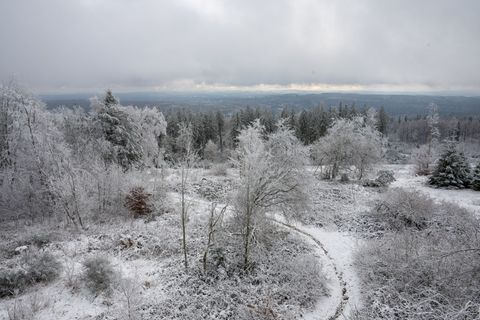 Vor allem in höheren Lagen ist weiterhin mit Schnee zu rechnen. (Symbolfoto) Foto: Harald Tittel/dpa