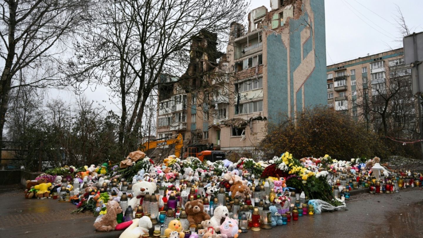 Gedenken nach Angriff in Ternopil in der Ukraine