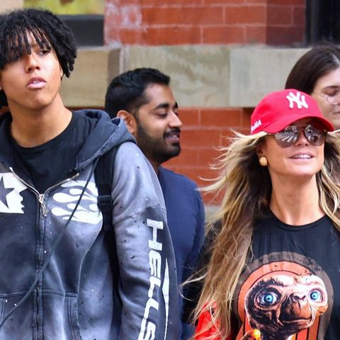 Heidi Klum und Sohn Johan Samuel bei seinem Umzug nach New York.