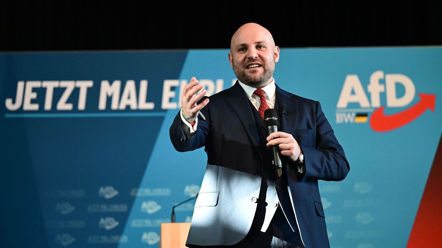 Frohnmaier streckt der CDU die Hand aus. Foto: Bernd Weißbrod/dpa