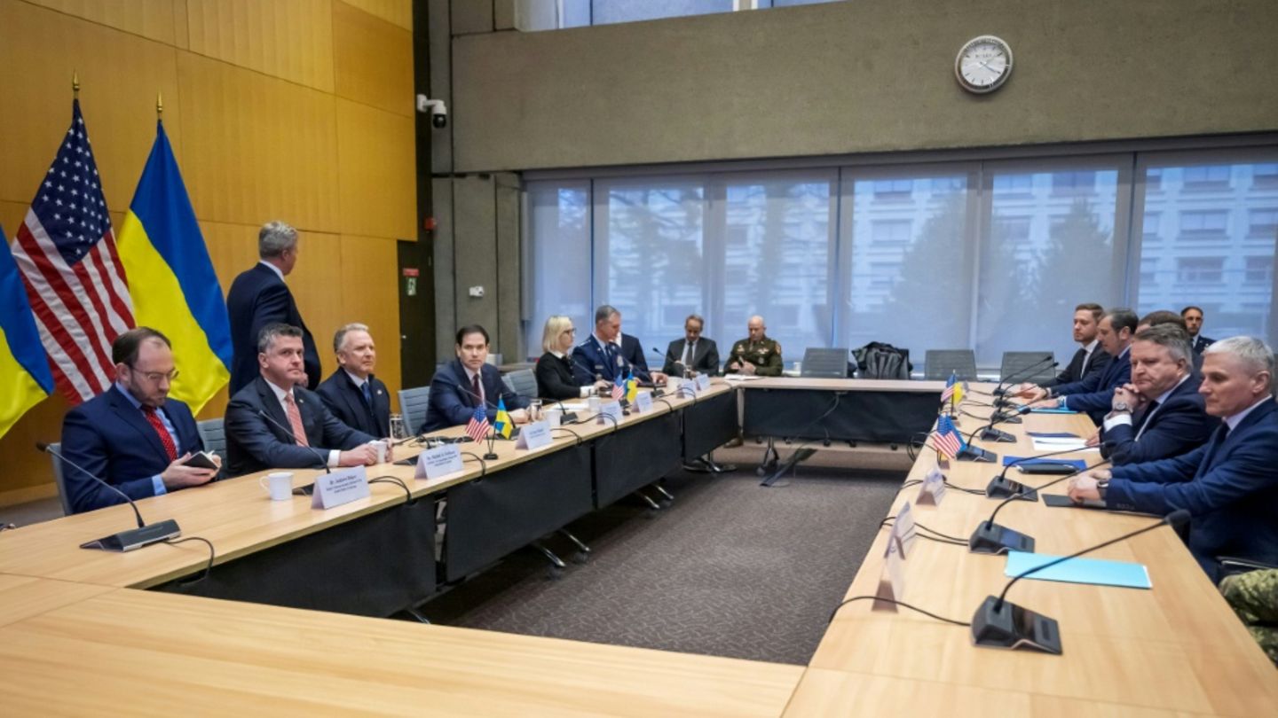 Delegationen der USA und der Ukraine in Genf