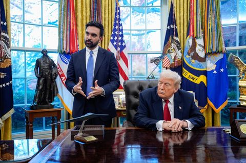 Zohran Mamdani und Donald Trump im Oval Office