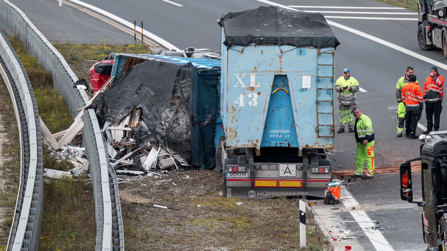 Mehr schwere Lkw-Unfälle auf Thüringens Fernstraßen: Die Polizei sieht dennoch keine eindeutigen Schwerpunkte. (Archivbild) Foto