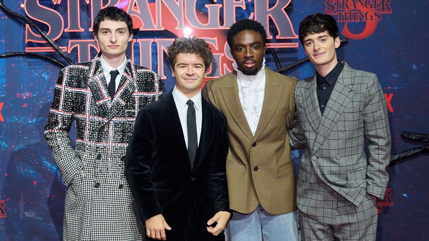 Zum Fan-Event in Berlin kamen einige der Hauptdarsteller von "Stranger Things": Finn Wolfhard, Gaten Matarazzo, Caleb McLaughlin