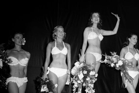 Die Krönungszeremonie der ersten "Miss World" 1951