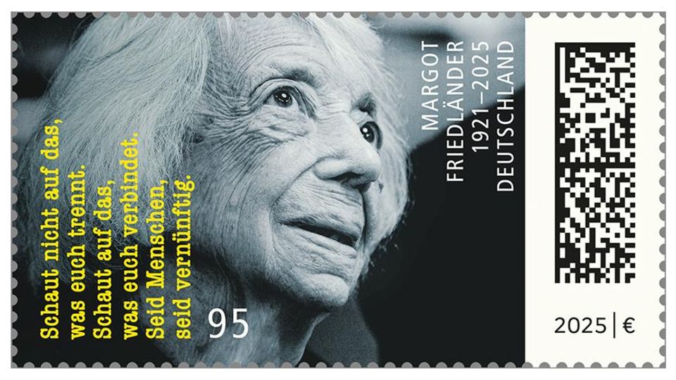 Briefmarke zu Ehren von Margot Friedländer