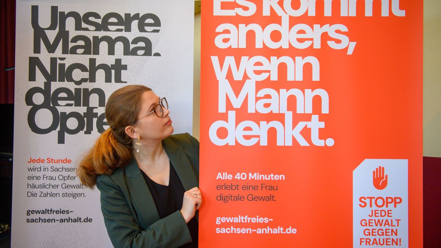 Sarah Schulze, Landesbeauftragte für Frauen- und Gleichstellungspolitik des Landes Sachsen-Anhalt, stellte die Kampagne vor. Fot