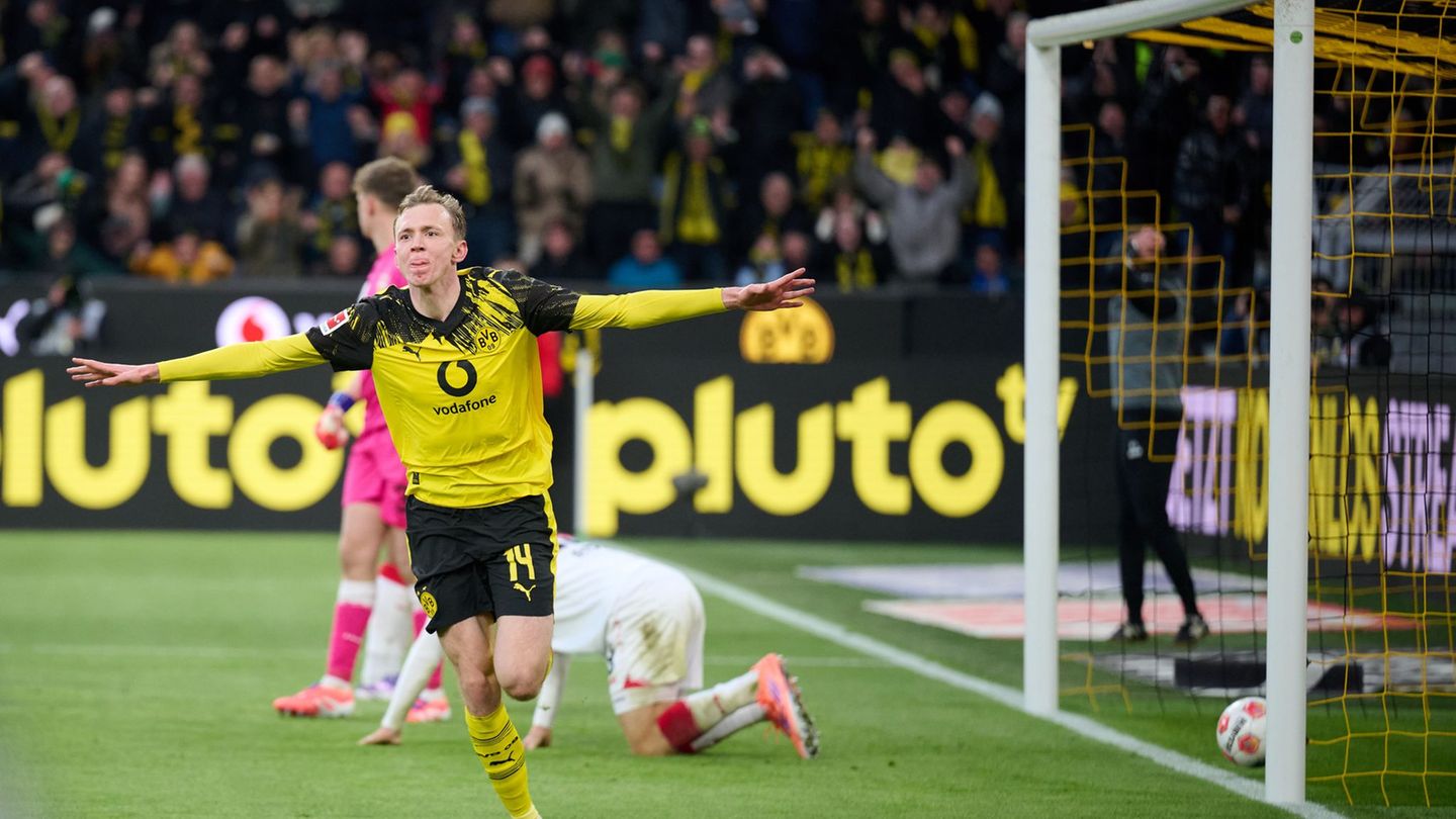 Samstag noch Torschütze, am Dienstag in der Champions League eine Pause: Maximilian Beier kann gegen Villarreal nicht spielen Fo