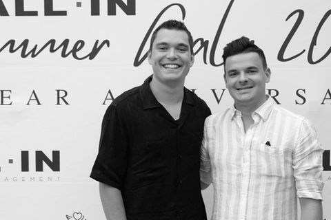 Tim Lehmann and Jan Zimmermann (r.), hier im Jahr 2022, wurden mit dem YouTube-Kanal "Gewitter im Kopf" bekannt.