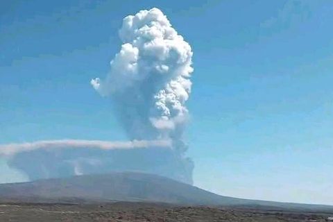 Der Ausbruch gilt als erste dokumentierte Aktivität des Hayli Gubbi seit mehreren Jahrtausenden. (Handout) Foto: Uncredited/Afar