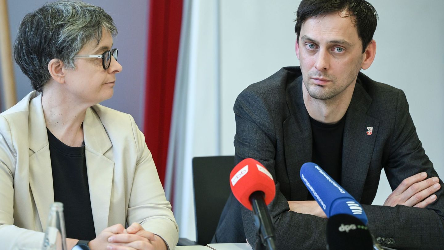 Die Noch-SPD-Landesvorsitzenden Nicola Böcker-Giannini und Martin Hikel halten ihren Rücktritt für den richtigen Schritt. Foto: