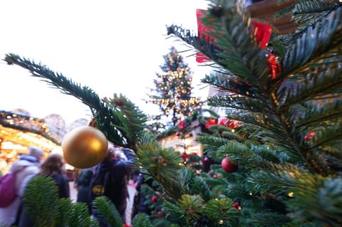 In Lübeck hat der Weihnachtsmarkt geöffnet. (Archivbild) Foto: Marcus Brandt/dpa