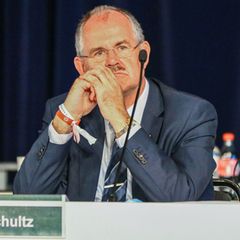 BFV-Präsident Bernd Schultz musste bei einem Antrag des BFV eine Niederlage hinnehmen. Foto: Michael Hundt/Michael Hundt/dpa