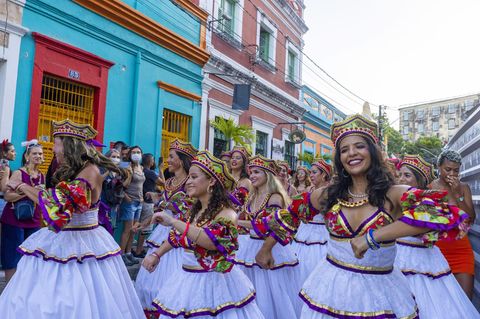 Das Leben findet draußen statt: Straßenkarneval in Olinda, nahe Recife