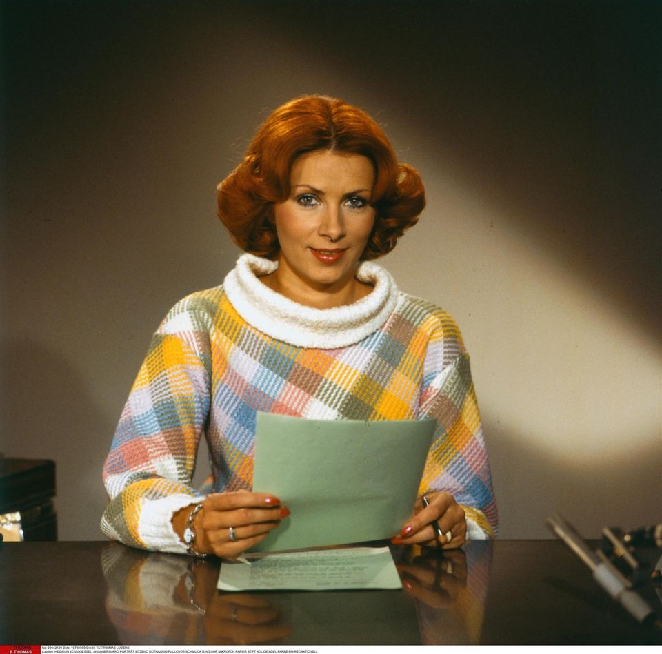 Heidrun von Goessel Anfang der 80er Jahre als Fernsehansagerin