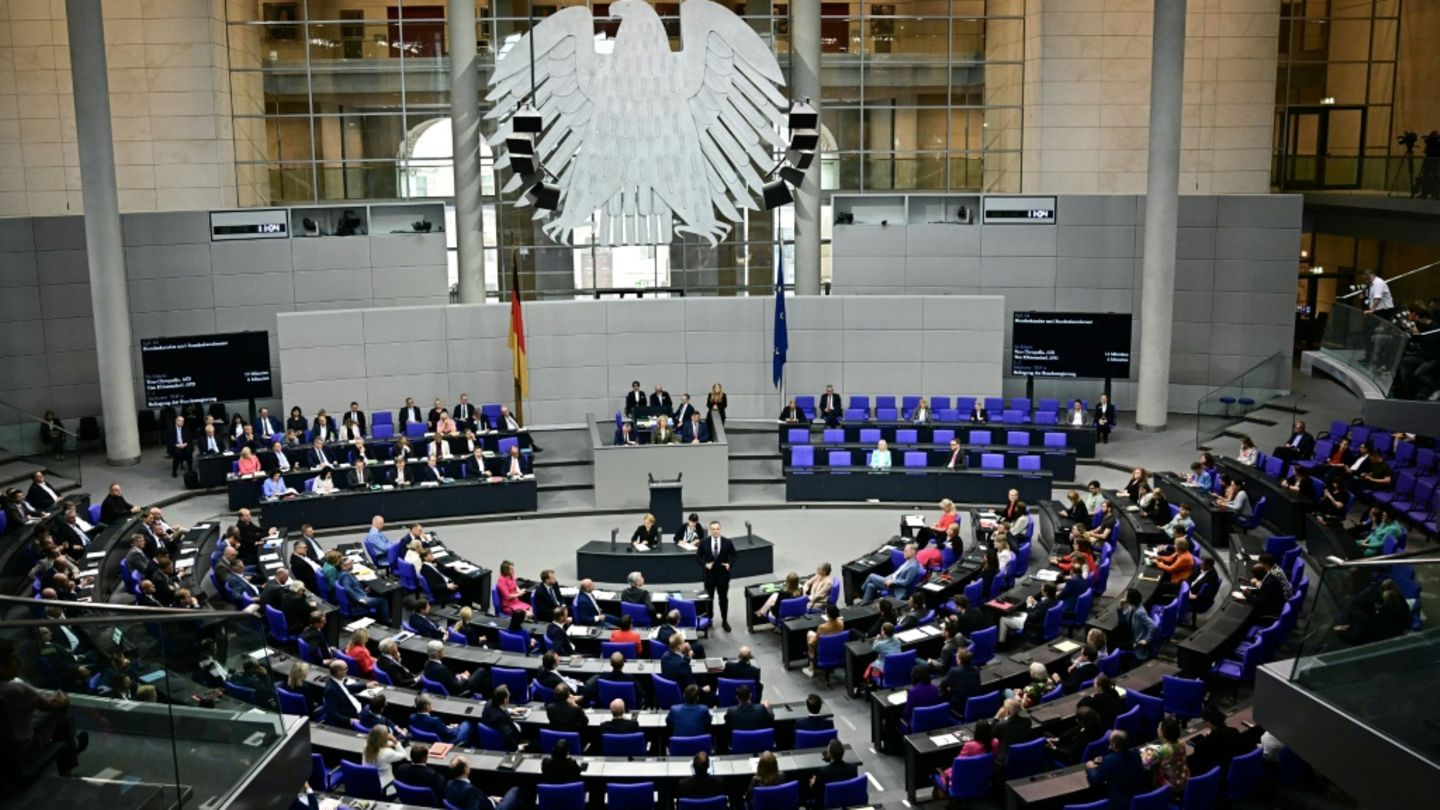 Blick in Bundestag