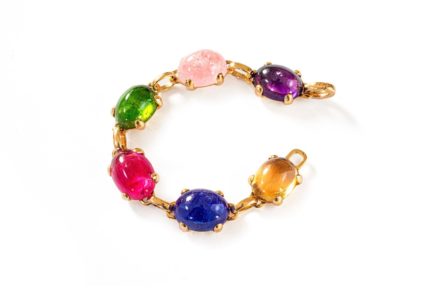 Sugarloaf Armschmuck mit farbigen Edelsteinen