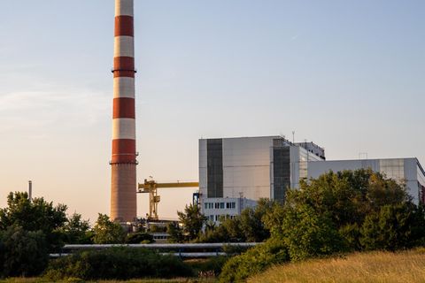 Öl-Raffinerie in Novi Sad, Serbien