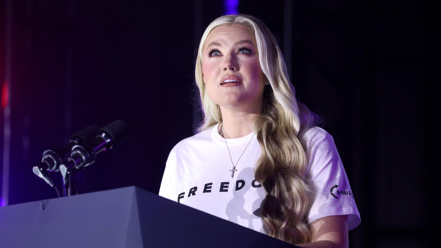 Erika Kirk spricht bei einer Veranstaltung von "Turning Point USA"