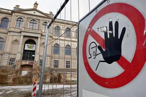 Seit 2020 ist das eigentliche Gebäude des Altenburger Lindenau-Museum zwecks Generalsanierung geschlossen. Foto: Martin Schutt/d