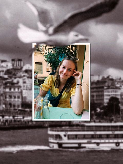 Eine Stadtszene aus Istanbul