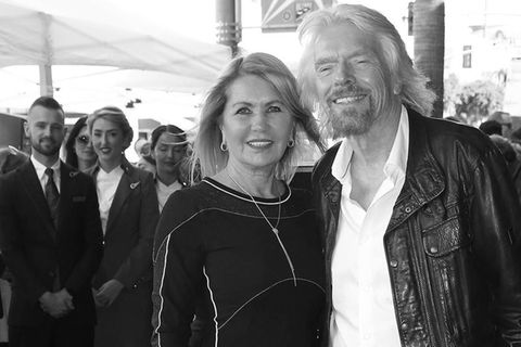 Richard Branson und Ehefrau Joan im Jahr 2018.