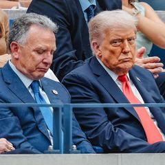 Steve Witkoff und Donald Trump bei den US Open