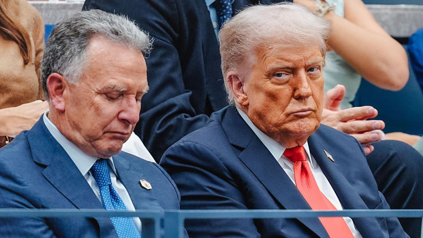 Steve Witkoff und Donald Trump bei den US Open