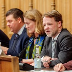 Die Finanzminister - und Senatoren der Nordländer berieten sich in Lübeck. Foto: Markus Scholz/dpa