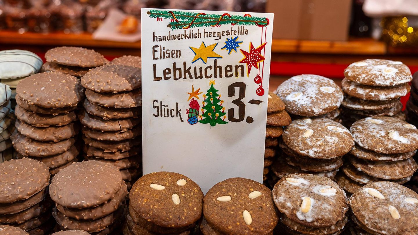 Elisenlebkuchen auf dem Nürnberger Christkindlesmarkt