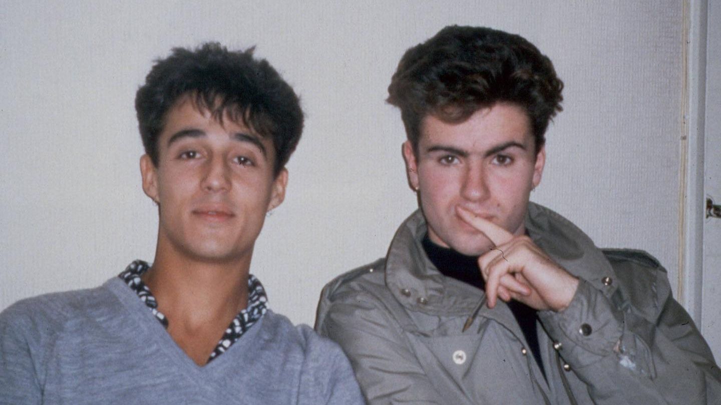 Anrew Ridgeley und George Michael von Wham! als junge Männer