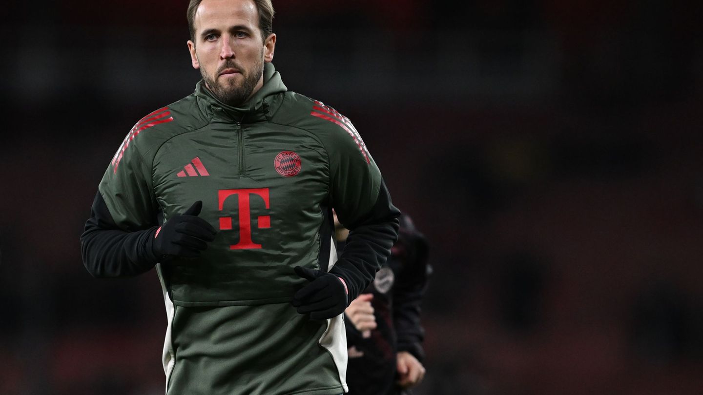 Harry Kane besitzt beim FC Bayern einen Vertrag bis Sommer 2027. Foto: Sven Hoppe/dpa