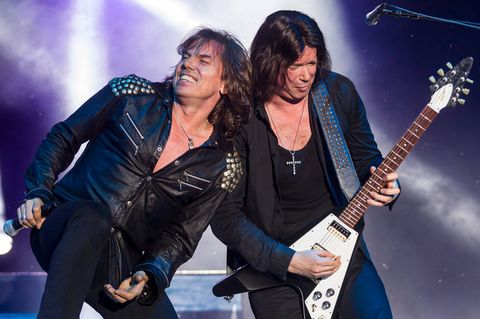 Sänger Joey Tempest und Gitarrist John Norum von der schwedischen Rockband Europe kommen 2026 nach Deutschland. Foto: picture al