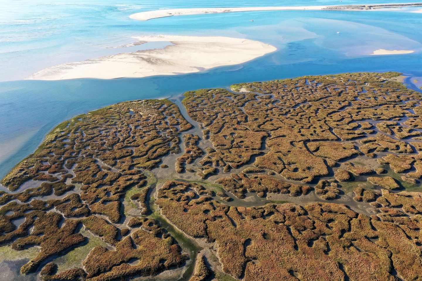 Naturpark Ria Formosa aus der Vogelperspektive