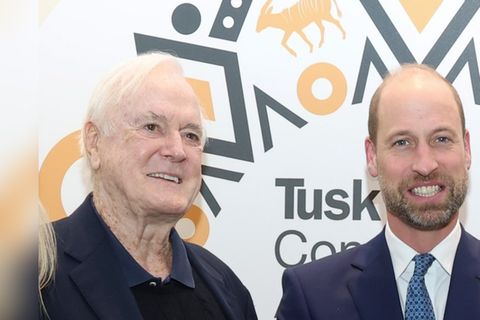 Prinz William mit "Monty Python"-Legende John Cleese.