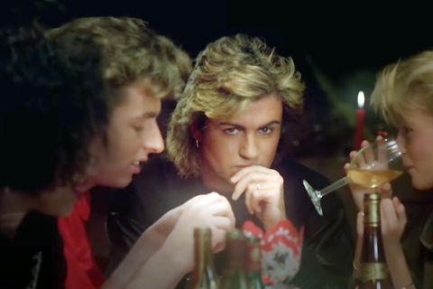 George Michael mit Föhnwelle im Video zu "Last Christmas"