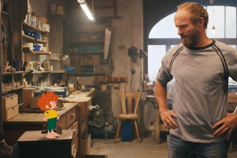 Pumuckl und Florian Eder (Florian Brückner) in der zweiten Staffel von "Neue Geschichten vom Pumuckl".