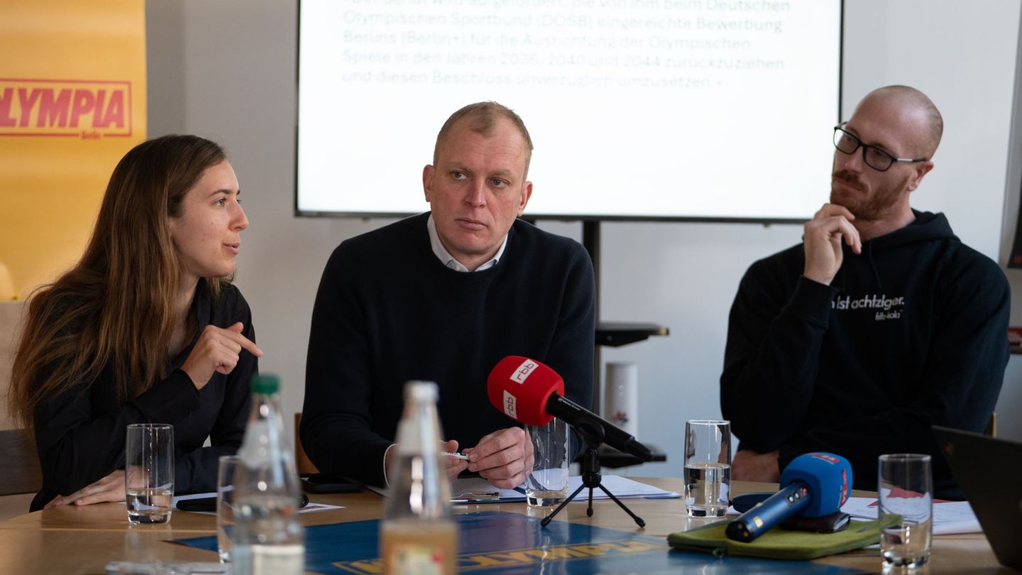 Das Bündnis NOlympia startet ein Volksbegehren. Foto: Markus Lenhardt/dpa