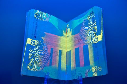 Sicherheitsmerkmale eines Reisepasses