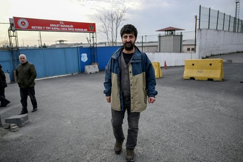 AFP-Fotograf Yasin Akgül bei seiner Freilassung im März